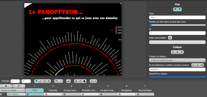 Interface de Sozi